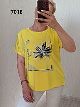 Футболка Fsn 7018 yellow - делук