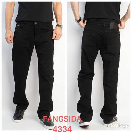 Джинсы Fangsida 4334 black - делук