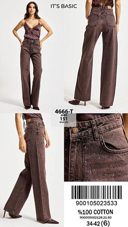 Джинсы Jeans Style 4666-151 brown - делук
