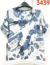 Футболка Lida 3439 white-blue - делук