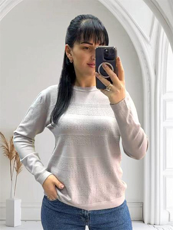 Свитер Levisha 25521 l.grey - делук