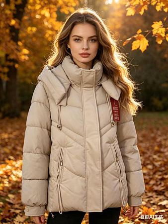 Куртка Jacket B0252 beige - делук