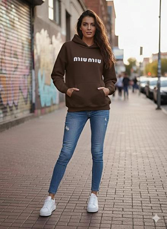 Худи Newe 104-4 brown - делук