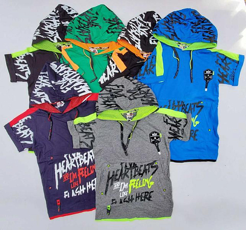 Футболка Meloria 2378 black-green - делук