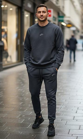 Костюм Спорт Delviago DL661 d.grey - делук