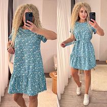 Платье Alisa Brand 143-1 l.blue - делук