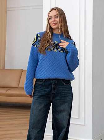 Свитер Liza Brend 1114 l.blue - делук