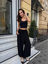Штаны Спорт Sofi Cor 6066 black - делук