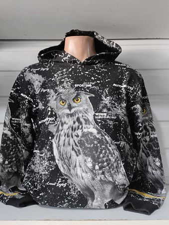 Худи Panda 1524 black - делук