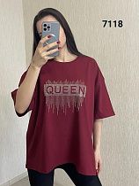 Футболка Fsn 7118 wine - делук