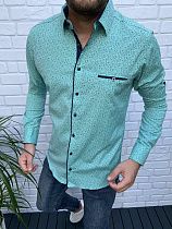 Рубашка Nik 32922 green - делук