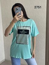 Футболка Fsn 2751-1 l.blue - делук
