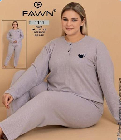 Пижама Romeo Life 1111 grey - делук