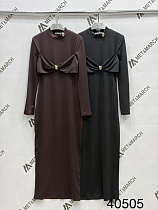 Платье Met&March 4601-1 brown - делук