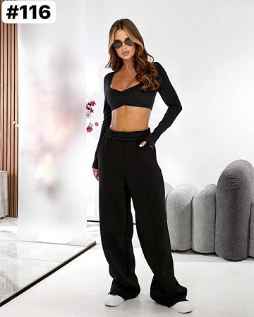 Штаны Спорт Bat 116 black - делук