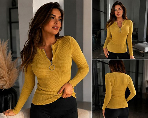 Свитер Arina 707 yellow - делук