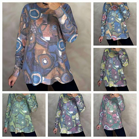 Свитер Elena&Vika 25211 mint - делук