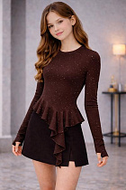 Свитер Karolina KR546 brown - делук