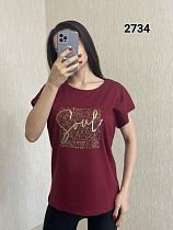 Футболка Fsn 2734 wine - делук