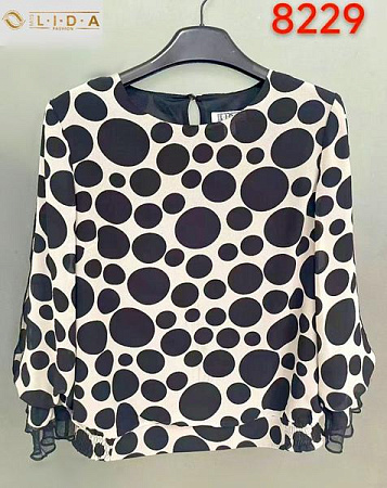 Свитер Lida 8229 white-black - делук