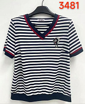 Футболка Lida 3481 black-white - делук