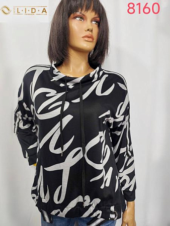 Батник Lida 8160 black - делук