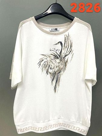 Футболка Lida 2826 white - делук
