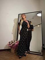 Платье Akulova 427 black-white - делук