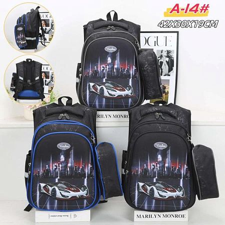 Рюкзак Candy Bags A14 black-blue - делук