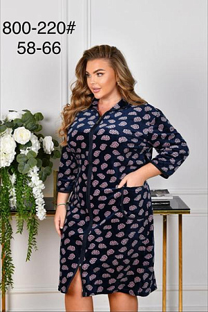 Халат Anion 800-220 navy - делук