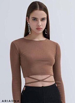 Топ Arina 5021 brown Топ Arina 5021 brown - делук