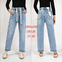 Джинсы Maxim Jeans D8136 l.blue - делук