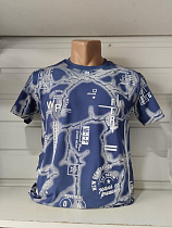 Футболка Panda 1715 blue - делук