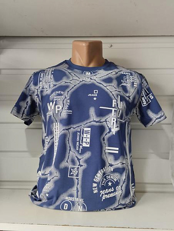 Футболка Panda 1715 blue - делук