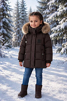 Куртка Delfinka 6691 brown - делук