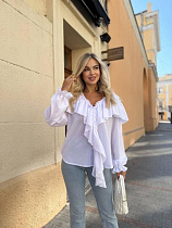 Блузка Arina 1645 white - делук