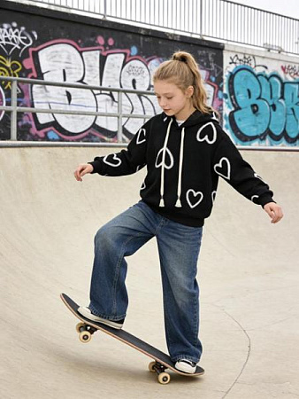 Худи Yalisi 5848 black - делук