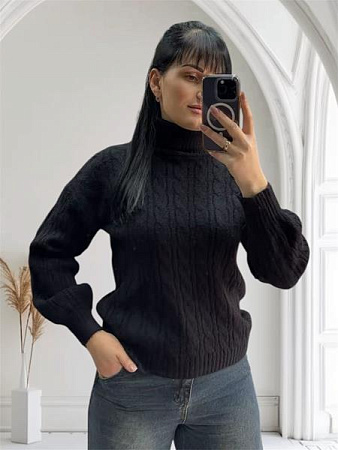 Свитер Levisha 24027 black - делук