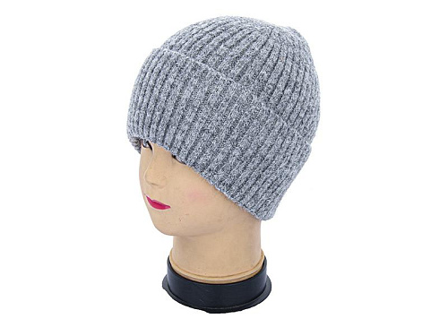 Шапка Angelica ALPACA 001-7 grey - делук