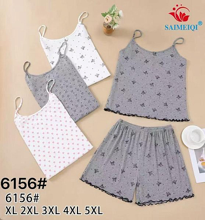 Пижама Estima 6156 white-grey - делук