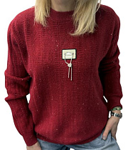 Свитер Elena&Vika 25416 red - делук