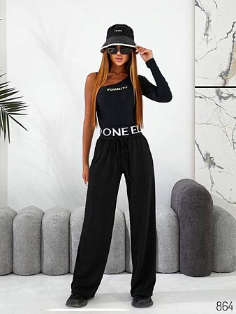 Штаны Спорт Loren 864 black - делук