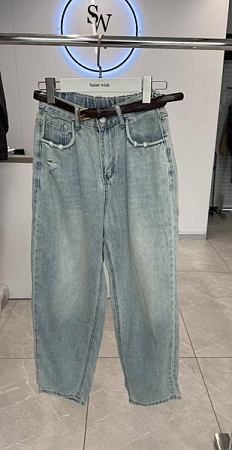 Джинсы Saint Wish 72886 l.blue - делук