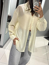 Рубашка Comod 2401 yellow butter - делук