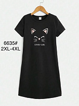 Ночнушка Anion 6635 black - делук