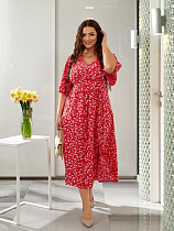 Платье Deliv 600 red - делук