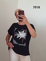 Футболка Fsn 7018 black - делук