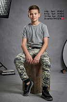 Футболка Amz 140-1 grey - делук