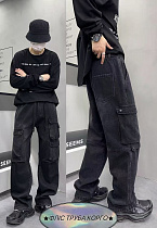 Джинсы God Baron F38-1 black - делук