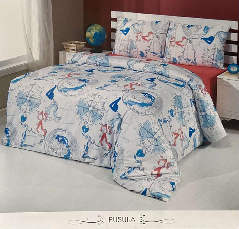 Постельное Белье Tac Le Vele Mays TL24 l.blue - делук